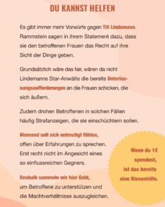 Carolin Kebekus Instagram - Wie Viel Macht 1€ Es gibt immer mehr Vorwürfe gegen Till Lindemann. Rammstein sagen in ihrem Statement dazu, dass sie den betroffenen Frauen das Recht auf ihre Sicht der Dinge geben. Grundsätzlich wäre das fair, wären da nicht Lindemanns Star-Anwälte die bereits Unterlassungsaufforderungen an die Frauen schicken, die sich äußern. Zudem drohen Betroffenen in solchen Fällen häufig Strafanzeigen, die sie einschüchtern sollen. Niemand soll sich entmutigt fühlen, offen über Erfahrungen zu sprechen. Erst recht nicht im Angesicht eines so einflussreichen Gegners. Deshalb sammeln wir hier Geld, um Betroffene zu unterstützen und die Machtverhältnisse auszugleichen. Wenn du 1€ spendest, ist das bereits eine Riesenhilfe. Link in Bio 😘 Let’s do this! #Klassenkasse #wievielmachteineuro #sheroes