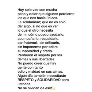 Carolina de Moras Instagram - Que comienzo de año más doloroso y difícil.
Aparte de lo que manifiesto arriba. Quiero enviarles, aparte de ayuda ya entregada, amor, energía y mucha fuerza.⭐️❤️