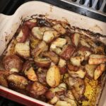 Caroline Manzo Instagram - These potatoes don’t look good, but they’re amazing. Made with fresh chives, red onion,, kosher salt, pepper, mustard powder, and butter. Roast in oven at 375 for about 40 minutes (red bliss potatoes) you will thank me later. #homecooking