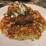 Caroline Manzo Instagram - Dinner - veal osso buco over “green rice” - perfect for a Rainy Saturday evening.