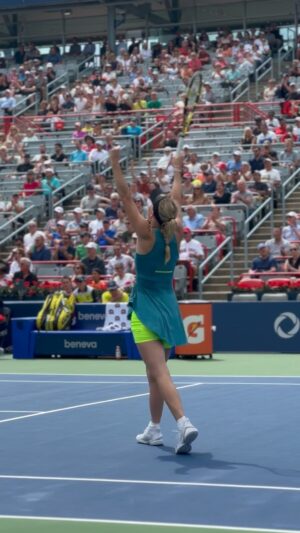 Caroline Wozniacki Instagram - A storybook comeback 🩵 @carowozniacki

#NBO23