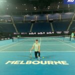 Caroline Wozniacki Instagram – Great to be back at RLA after a few years away! This court will always be very special to me! @australianopen 💪🏻
