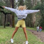 Carrie Bickmore Instagram - Forest fun for city girls @fifi_box 👯‍♀️ 🌳 Drove 90 mins to find the forest closed. 🤔 Drove another hour to find an open forest 🙃 Picnic ✅ Hide and seek ✅ First LEECH encounter ✅ Photo cred: a 4 year old.