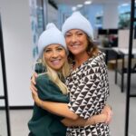 Carrie Bickmore Instagram – Just two aspiring back up dancers having a cuddle 👯 @celestebarber 
Beanie orders close this weekend. Get online quick (link in bio) 
www.carriesbeanies4braincancer.com