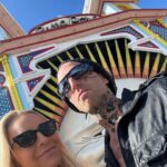 Carrie Bickmore Instagram – Thanks for your incredible impersonation skills 🤣@hughvancuylenburg #TravisBarker @travisbarker