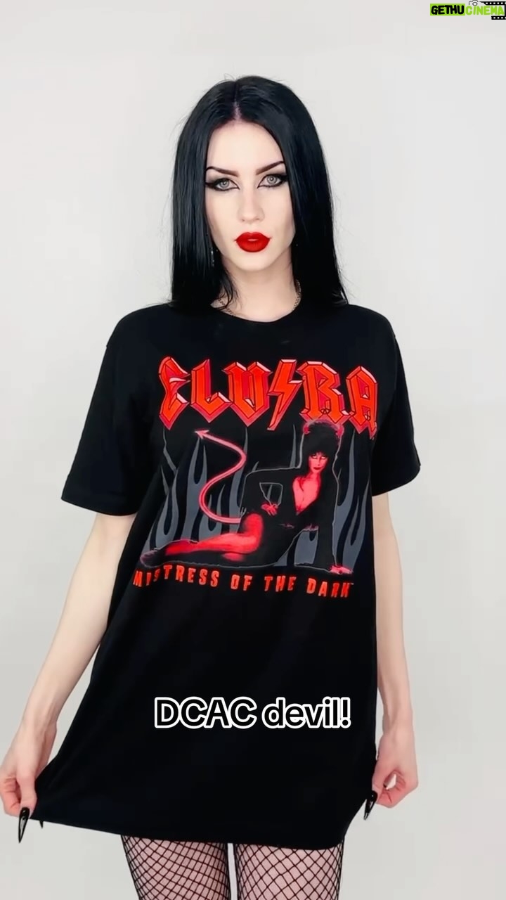 Cassandra Peterson Instagram - Unleash the ultimate goth vibe with your favorite @therealelvira tee! Which one do you rock? 🖤💀 Model: @elisawiitch #kreepsville666 #kreepsville #elvira #gothfashion #graphictees
