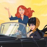 Cassandra Peterson Instagram - #fanartfriday Road trip! Artwork by @marcianopalacio #elvira #elviramistressofthedark #cassandrapeterson #elvirafans #elvirafanart