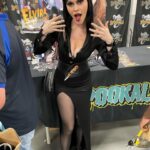 Cassandra Peterson Instagram - So much fun seeing all the Elvira cosplay this weekend @spookalafl 🖤