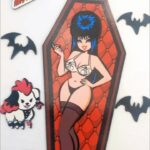 Cassandra Peterson Instagram - Transform your fridge into a fashion runway with our @therealelvira dress-up magnet set! Which wicked outfit is your fave? #kreepsville666 #kreepsville #elvira #gothkitchen #paperdollmagnets #gothdecor