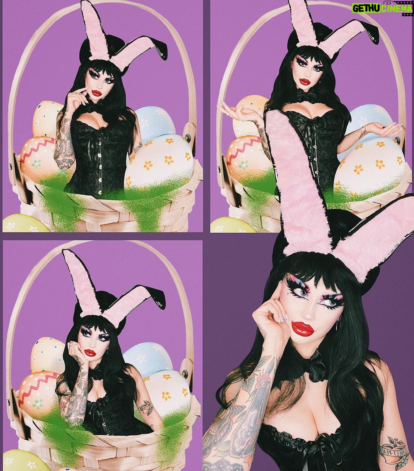 Cassandra Peterson - 53.3K Likes - Love! Haha 🖤 @spookylilpeach recreated my Easter Bunny photo shoot! 🐇🥚💐
#elvira #elviramistressofthedark