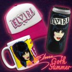 Cassandra Peterson Instagram - Get ready to slay the summer festival scene... and maybe a few hearts along the way with Elvira’s Goth Summer Collection! Inspired by the classic jams of the 80s, each piece is a love letter to the era of big hair and bold choices. 🔥💀 Check out the bootique to find a design that sings to you! Can you guess all the references? #elvira #elviramistressofthedark #horror #elvirasbootique #1980sfashion #gothfashion #gothaesthetic #80s #80smusic #80shorror #summervibes #gothsummer #alternativefashion