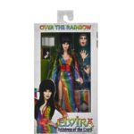 Cassandra Peterson Instagram – ANNOUNCEMENT! 🏳️‍🌈 🖤
➖
Elvira – Over the Rainbow Elvira 8” Clothed Figure 
➖
Celebrate Pride Month with Elvira, Mistress of the Dark! The devilishly delightful Cassandra Peterson has played the part of Elvira for more than 40 years with grace, humor and more than a little camp. NECA is proud to present this “Over the Rainbow” Elvira figure, celebrating the horror and queer icon in a never-before-seen, sparkling rainbow dress for your collection. With an original tailored fabric gown, glittery ruby red heels, and a yellow brick display base, she’s definitely not in Kansas anymore! This fully articulated 8-inch action figure features new faceplate technology with two interchangeable expressions and hands, including brand new ones that allow you to recreate Elvira’s signature pose! She comes with a book accessory of Peterson’s memoir, “Yours Cruelly, Elvira”, and a double-sided flag with 10 stickers to customize and show your unique pride! 
➖
Available now on thenecastore.com, and shipping to your favorite NECA retailer in June!
➖
#Elvira #MistressoftheDark #Pride #OvertheRainbow #CassandraPeterson #NECA  #actionfigure