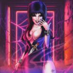 Cassandra Peterson Instagram - #fanartfriday Illustration by @sewer.honey #elvira #cassandrapeterson #mistressofthedark #drawing #illustration #fanart #spookygirls #horrorart #elviramistressofthedark #elvirashauntedhills #digitalart #elviraart