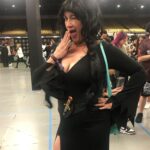 Cassandra Peterson Instagram - So much fun seeing all the Elvira cosplay this weekend @spookalafl 🖤