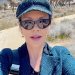 Catherine Zeta-Jones Instagram - Joshua Tree, California. My first time here and it’s a pretty amazing place. Love American National Parks. Love a good picnic too. ♥️
