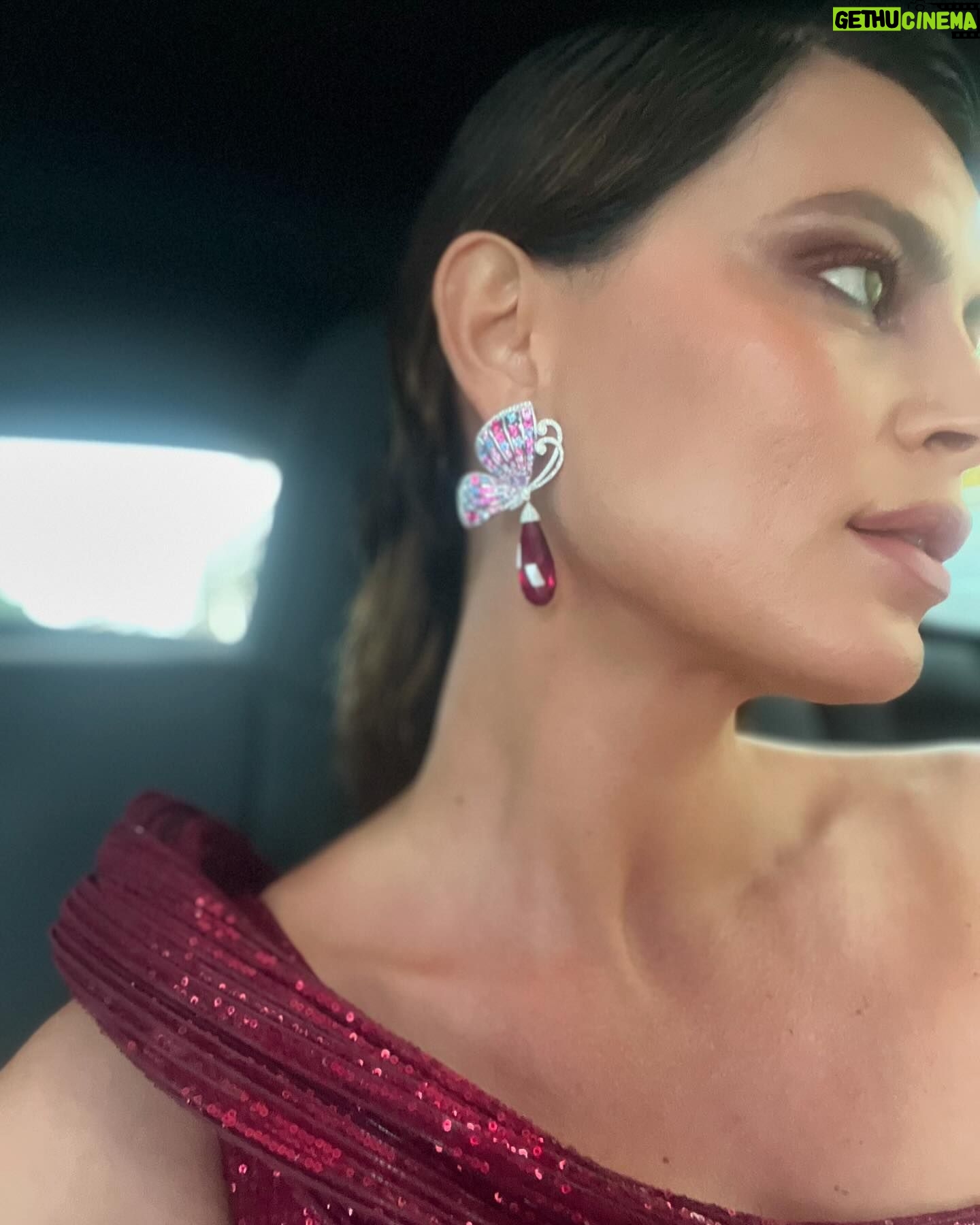 Catrinel Marlon Instagram - Good morning #CannesFilmFestival 🫶,little glam moment from two days a go with @Chopard . Dress: @gauravguptaofficial Hair : @rodolfozubizarreta x @dessangeparis Makeup : @ismaelblancomakeup X @lorealparis 👠: @gianvitorossi Styled by @stylistmikeadler