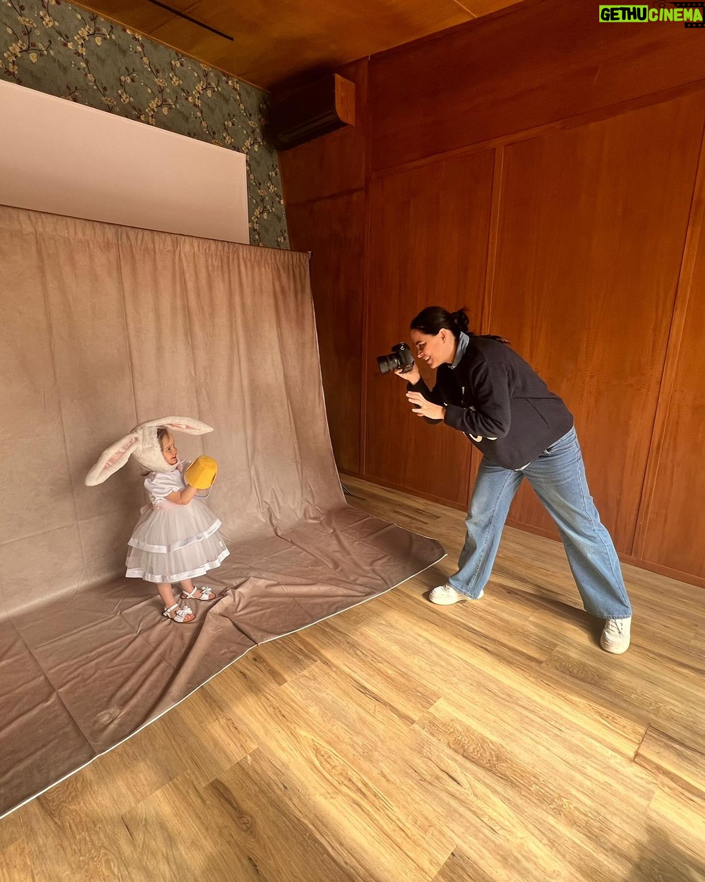Catrinel Marlon Instagram - Despite being nine months pregnant , I continue to do the work I love most .. movie director , photography and art director . Here a little taste of a work I prepared x @nananofficial x Easter 🐣 . #film #shoot #easter #nanan #campaign