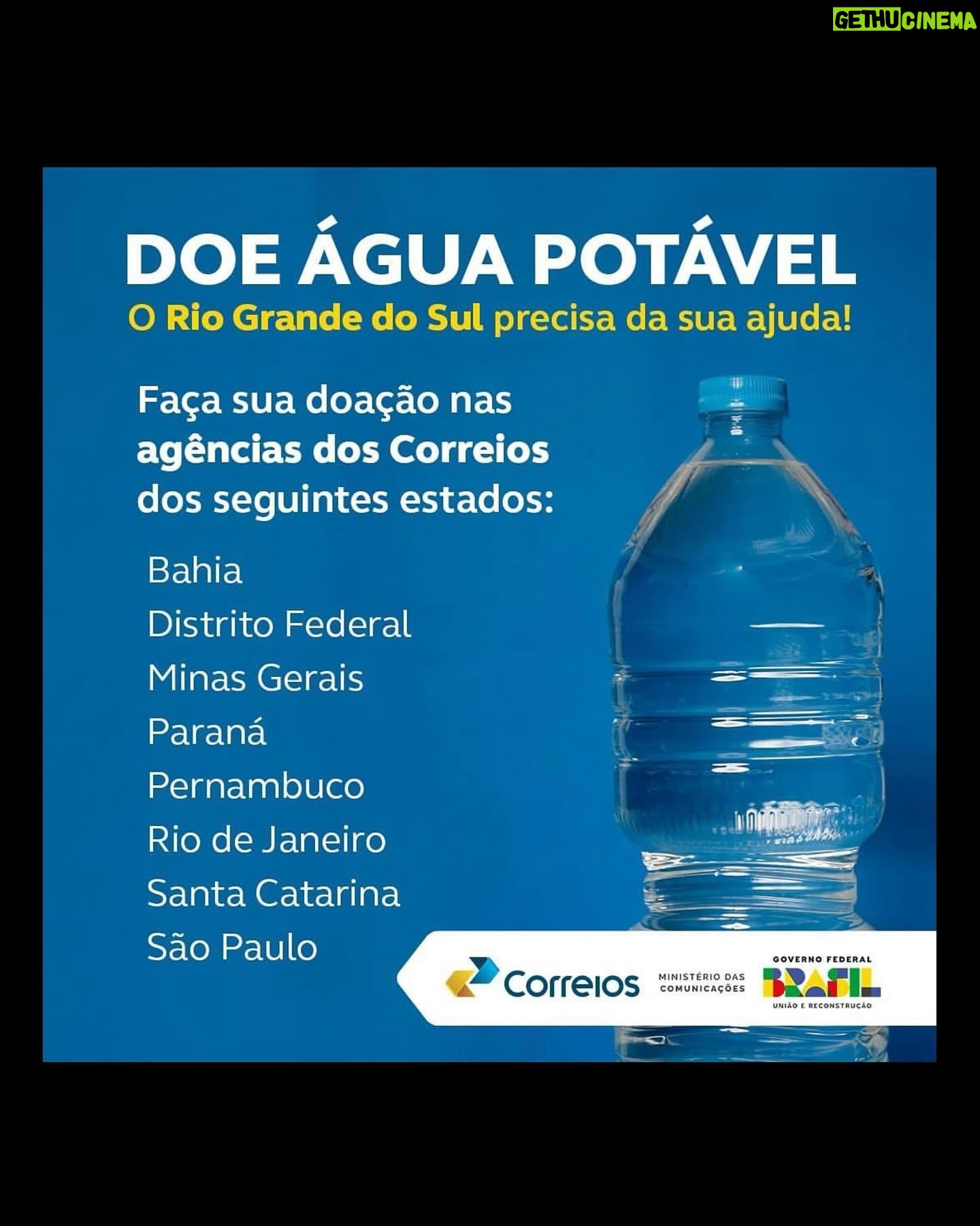 Cauã Reymond Instagram - O Rio Grande do Sul precisa de nossa ajuda. Se cada um fizer um pouco, vira muito. 👉🏼 Ascendendo Mentes e Gerando Falcões: @ascendendomentes é a regional Sul da ONG @gerandofalcoes, está ajudando pessoas afetadas pelas enchentes. Você pode ajudar pelo pix: CNPJ: 39.974.512.0001-94 👉🏼 CUFA: @cufabrasil @cufars Para quem for do Rio de Janeiro pode doar alimentos não perecíveis, produtos de limpeza e higiene pessoal, água, roupas, calçados, cobertores e muito mais na Sede da CUFA - Madureira, RJ ou pelo pelo pix: doacoes@cufa.org.br. 👉🏼 Através dos Correios vocês podem doar alimentos da cesta básica, água mineral, produtos de limpeza, higiene pessoal e ração pra animais nos estados de São Paulo, Rio de Janeiro, Minas Gerais, Santa Catarina, Paraná, Distrito Federal e todos os estados do Nordeste, além de parte das unidades do Rio Grande do Sul. A logística será feita de forma gratuita. Outros estados estão sendo incluídos, mais informações em @correiosoficial. #SOSRioGrandeDoSul