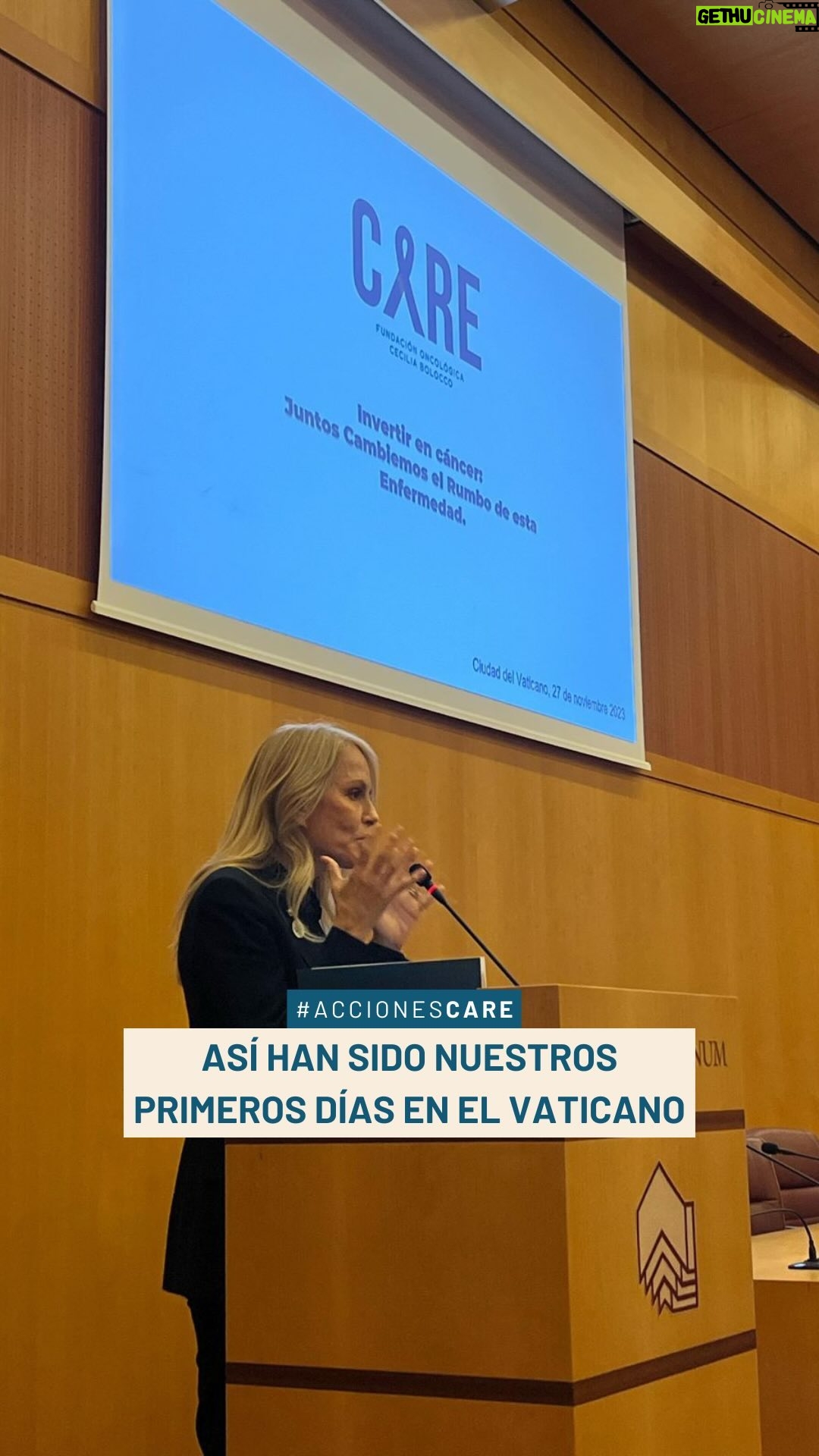 Cecilia Bolocco Instagram - #ACCIONESCARE | Te mostramos un resumen de lo que han sido nuestros primeros días en El Vaticano, donde estamos representando a Chile en el VII Seminario de Ética en el Gerenciamiento de Salud 🙌 Nuestra presidenta @ceciliabolocco expuso sobre la realidad del cáncer en Chile y la importancia de invertir en esta enfermedad. Además, nos hemos reunido con diferentes entidades, como la Embajada de Chile ante la Santa Sede y... ¡Este jueves tendremos una audiencia privada con el Papa Francisco! Atentos que seguiremos publicando nuestro paso por esta ciudad 👀 🔗 Más información en el link de nuestro perfil.