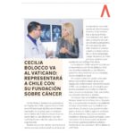 Cecilia Bolocco Instagram - #NOSOTROSCARE | ¡Hoy el @df.mas nos publicó una gran noticia que les teníamos guardada! Nuestra presidenta, @ceciliabolocco, junto a nuestro Director Ejecutivo, Pablo Pizarro, representarán a Chile en el VII Seminario de Ética en el Gerenciamiento de la Salud, que se realizará en El Vaticano desde el 27 de noviembre al 1 de diciembre. “Invertir en cáncer: Juntos cambiemos el rumbo de esta enfermedad”, es el nombre de la presentación que harán, en la que abordarán el desafío actual del cáncer, desde la perspectiva de humanizar la atención, mejorar el acceso y traer la mejor tecnología a Latinoamérica. Además, asistirán a una audiencia con el Papa Francisco. Estamos muy contentos y orgullosos de poder asistir a este gran seminario, donde buscaremos establecer contactos, colaboraciones y oportunidades para levantar inversión con el objetivo de lograr la construcción en Chile de un centro oncológico de última tecnología para la región. ¡Atentos a nuestras redes que compartiremos cada paso de nuestra presidenta y director ejecutivo en El Vaticano💙🙌