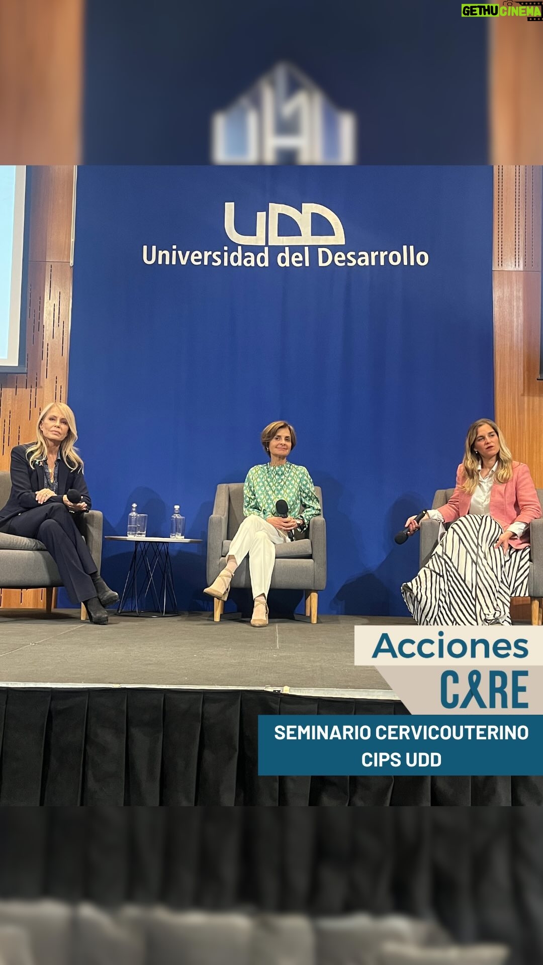 Cecilia Bolocco Instagram - #ACCIONESCARE | Hoy participamos en el Seminario “Cáncer cervicouterino en Chile: un llamado a la acción”, del @cips_udd en la @udd_cl 💙 El Dr. Nicolás Isa, miembro de nuestro comité oncológico, presentó sobre las brechas de tratamientos y últimas estadísticas en este cáncer. Nuestro Director Médico, Dr. Sergio Becerra, participó de la mesa redonda, donde se habló de los últimos tratamientos y desafíos de esta enfermedad frente a la realidad chilena actual. La jornada finalizó con un conversatorio entre nuestra presidenta Cecilia Bolocco y la Dra. Paula Daza Narbona, donde abarcaron el rol de la sociedad civil y la academia en prevención y tratamiento de cáncer. En el marco del nuevo acuerdo de colaboración que tenemos junto al @cips_udd, ambas instituciones podremos avanzar en esta materia, fomentando la educación, investigación y detección del cáncer cervicouterino y todo tipo de cánceres. Pueden revivir la gran jornada en el perfil de @cips_udd 🙌🏼 ¡Gracias por la invitación @cips_udd y @udd_cl!