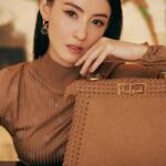 Cecilia Cheung Instagram - Fendi 超喜歡（➰·· #张柏芝 ✘ 𝗙𝗘𝗡𝗗𝗜 ··➰ 𝗙𝗘𝗡𝗗𝗜 x 𝗥𝗜𝗠𝗢𝗪𝗔限定款旅行箱 ✨光影翩跹定格魅力之姿✨ 🟤旖旎光华绽放非凡格调🟤#fendi#rimowa