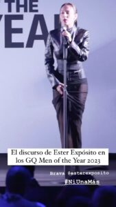 Cecilia Suárez Instagram - Brava @ester_exposito . #NiUnaMás