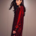 Cecilia Suárez Instagram - Festival de Cine de Málaga. “LLUVIA” • Styling: @_freddyalonso @lanvin @aquazzura @aristocrazy H&Mkup: @yosbaute para @yslbeauty 📸 @davidgallardophoto @cramtalent