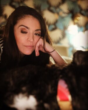 Cecily Strong Instagram - Sitting with the dog at the end of another lovely night celebrating LA theater audiences whose faces I finally get to see after two years of hoping they were smiling under those masks (and what a relief that they seem to be smiling!); fabulous directors who change your life and make everybody’s favorite mind blowing magic out of crumpled coke cans; fabulous stage managers we have to say goodbye to even though it’s impossible, fabulous new stage managers who specialize in the impossible, closet and life organizers named Marcia who can clean a traumatic couple of years right out of your closet in three days, two birthday Johns- one who is across the universe and made so much music I love, and one who is across the united states who makes me love so much; and a dog who jumps into my bed with me the second I’m home because she knows some nights (like across the country John birthday nights) make the bed feel a little lonelier. My heart is full and this sleepyhead stupermodel is gonna/betta sleep well! ❤️👽❤️