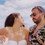 Cecily Strong Instagram - Three year anniversary aboard the Pez Gato with my darling wife @joel_burns