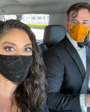 Cecily Strong Instagram - Ok wow finally awake from a whirlwind weekend. My first time traveling and seeing people I’ve missed so much and feeling scared and anxious and the dream team of Brian, Amy, and Paul made me feel great. I’m bigger than I’ve been in years- which isn’t awful and I have become a Peloton trained racehorse and I’m proud of that. It’s because they don’t always make dresses for size 12 and the internet has not always been known to celebrate women’s bodies at any size blah blah sorry sorry I’m only here to say how shocked I was to feel as confident as I did and it was because of the genius and time and work of a bunch of great folks.
Styling by the incredible @brianmcphatter Hair by the amazing @paulnortonhair.  Makeup by the superstar @theamyclarke Emmys black dress @azzaro_official Shoes by @stuartweitzman earrings by @gismondi1754 rings by @dena_kemp and @zarianasjewels clutch by @jimmychoo White dress by @galialahav jewels by @gismondi1754 shoes and clutch by @jimmychoo WHAT A TEAM! I’ve never felt so good and I’ve never worn a fashion mask!!!***And also while I’m here- Kenan Thompson is an all time great and there is nobody who can do what he does on and off camera. Happy to celebrate everybody in and out of all award show rooms- but he’s a king and I’m so damn lucky to have gotten to work next to him for so many years***