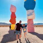 Ceyda Ateş Instagram - Seven Magic Mountains #nevada #lasvegas @bugratoplusoy 🌟