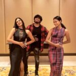 Chaithania Prakash Instagram - We taught this to @adithyark.music in a min and he picked it up like a pro!! Also our choreography is by : @chaithania_prakash_ thank you for making us dance 🤭🤭