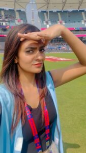 Chaithania Prakash Instagram - It Was One OF The Best Days And Best Matches From Both Teams Thank You So Much For The Opportunity @icc @metaindia #CWC23 #MetaSuper50