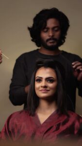 Chaithania Prakash Instagram - Thank you so much vijiletta😍 @vijilsmakeover DOP: @abi_fine_shooters ✨