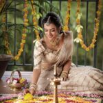 Chaithania Prakash Instagram - Happy Onam🌼 Pc: @jayanayilam_ Mua: @karthika.nitheesh Jewellery: @orangebeautycollection2022 ✨ @amolikawearyourdream