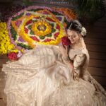 Chaithania Prakash Instagram - Happy Onam🌼 Pc: @jayanayilam_ Mua: @karthika.nitheesh Jewellery: @orangebeautycollection2022 ✨ @amolikawearyourdream