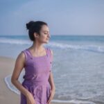 Chaithania Prakash Instagram - 💜 📸: @abi_fine_shooters Outfit: @swayamvarasilksindia