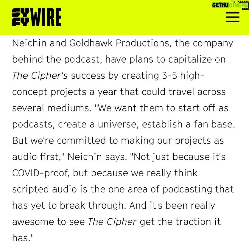 Chance Perdomo Instagram - š„CHEERS TO YOU THE FANS, THE VIEWERS, THE BOSSES For Making @bbcsounds @thecipherpodcast the Legit Sci-Fi Phenomenon It Is Today With Multi-Medium Franchise Potential. š„THANK YOU to @mikeavila over at @syfywire for the kind words & your time to E-chat cross time zones. āTwas A pleasure, with the lovely @anyachalotra & @sam.adewunmi , bringin our writer, #brettneichin ās words to life. Brotha, you wrote one helluva story š¤š¾ š„ Link in Bio. #phenomenal #FeelinGrateful #FeelinGood #Seeyadowntheroad