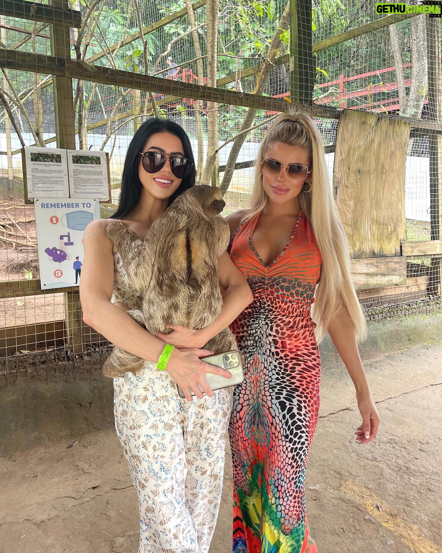 Chanel Mack Instagram - When on #vaca with your #bestfriend. #island #bestie #bestfriends #animals #sloth #caribbean #tourist #fun #babes #loveyou #favorite #us #happy #smiles