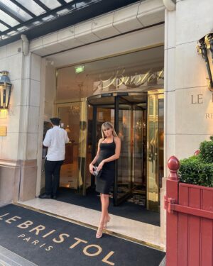 Chanel Mack Instagram - #lovinglife in #paris staying at the #hotel @lebristolparis. Not to mentioned for whatever reason I am silly about the #shavingkit #delivery #carepackages. #macyproblems #101 #luxuryhotels #parisfrance #unique @ootd #inlove #europe #travel #enjoy #happyday #luxury #classy #classic