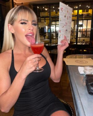 Chanel Mack Instagram - #craftcocktails taste better in #paris! Not sure if you can tell but I picked Paloma Pam.
