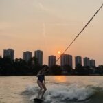 Chanya McClory Instagram – First time wake surfffff 🏄🏻💨 Happy Songkarn everyone 💦 ร้อนมากอยากเปียก ไปเล่นกัน @bangkokwakesurf สนุกสุดสุด ขอบคุณครูเฟย รูปห้าครูกลัวบอร์ดชนเรือ เลยจับบอร์ดละปล่อยกู เพื่อนเวร55