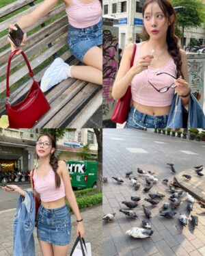 Charada Imraporn Instagram - ฝนตกลืมเสื้อไว้ร้านขายรองเท้าบูธตังไม่พอยืมใครยืมมุก🥹
