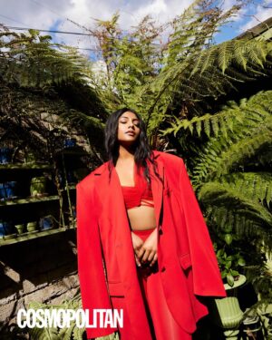 Charithra Chandran Instagram - “I have always been delusional, yes. And it has led me to great heights and very low lows” 

@cosmopolitanuk 
EIC: @claire_hodge 
Photographer: @zoemcconnell 
Stylist: @saskiaquirke 
Talent Editor: @olivia__blair 
Hair: @patrickwilson 
Make-Up: @kennethsohmakeup 
Nails: @jadefordlondon 
Creative Director: @declanfahy 
Art Director: @willmatic101 
Photo Directors: @hearstphotodirector / @emilybaho