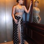 Charithra Chandran Instagram - Sparkling up the night for @condenasttraveller and @cartier diwali party 🎇🎆 Thank you @diviathani and @laurentfeniou for such a joyful, special evening ❤️ Styling: @hollyevawhite in @cartier and @manishmalhotraworld @manishmalhotra05 Hair: @patrickwilson Makeup: @kennethsohmakeup