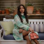 Charithra Chandran Instagram - Glamping with emphasis on the glam ✨ Thank you @longchamp #longchampglamping #longchampboxtrot AD Hair: @patrickwilson Makeup: @sarahillmakeup