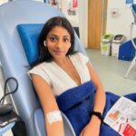 Charithra Chandran Instagram - #giveblood 🩸 I cannot think of an easier way to give back and do good than giving blood. Literally takes so little from you and you could be saving lives!!! It’s very easy to book in online and on the day it takes less than 30 minutes from start to finish. Take a friend, make it a little bonding activity, then treat yourself to an iron rich meal after ❤️🩸❤️ link to sign up below: https://www.blood.co.uk/
