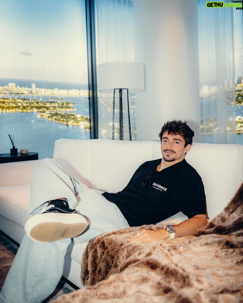 Charles Leclerc Instagram - Miami, feeling at home already 🤍 Can’t wait @editionedgewater @tworoadsre @miami.realinvestment