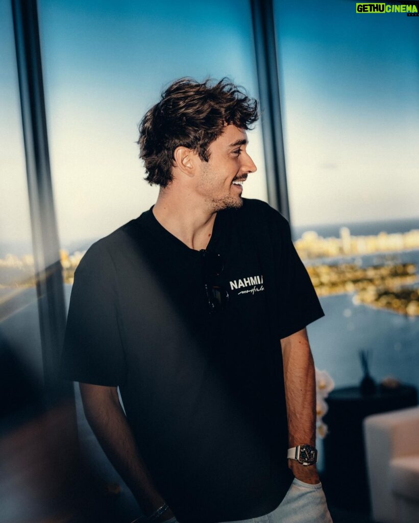 Charles Leclerc Instagram - Miami, feeling at home already 🤍 Can’t wait @editionedgewater @tworoadsre @miami.realinvestment